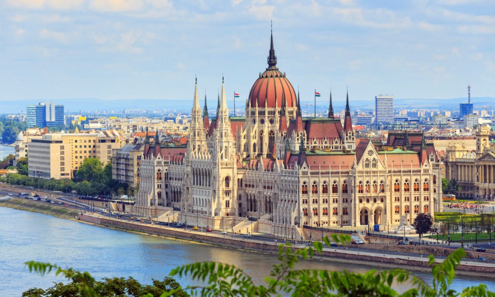 Hungarian Parliament Building in Budapest