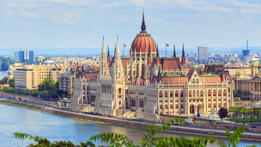 Hungarian Parliament Building in Budapest