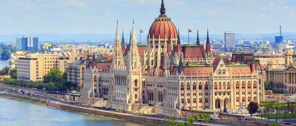 Hungarian Parliament Building in Budapest