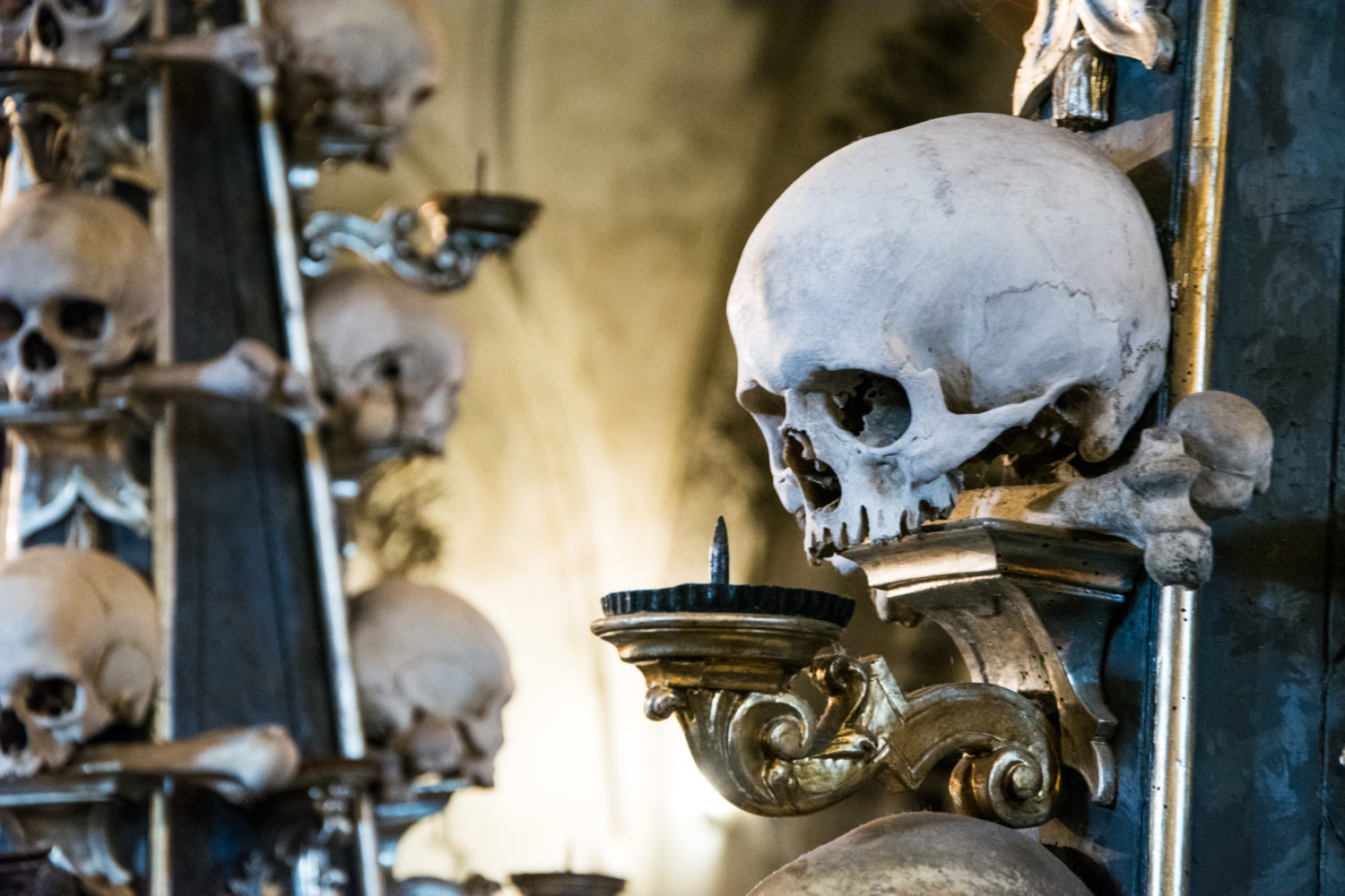 Sedlec Ossuary, Church of Bones in Kutna Hora, Czech Republic that can be visited with a road trip from Prague to Vienna