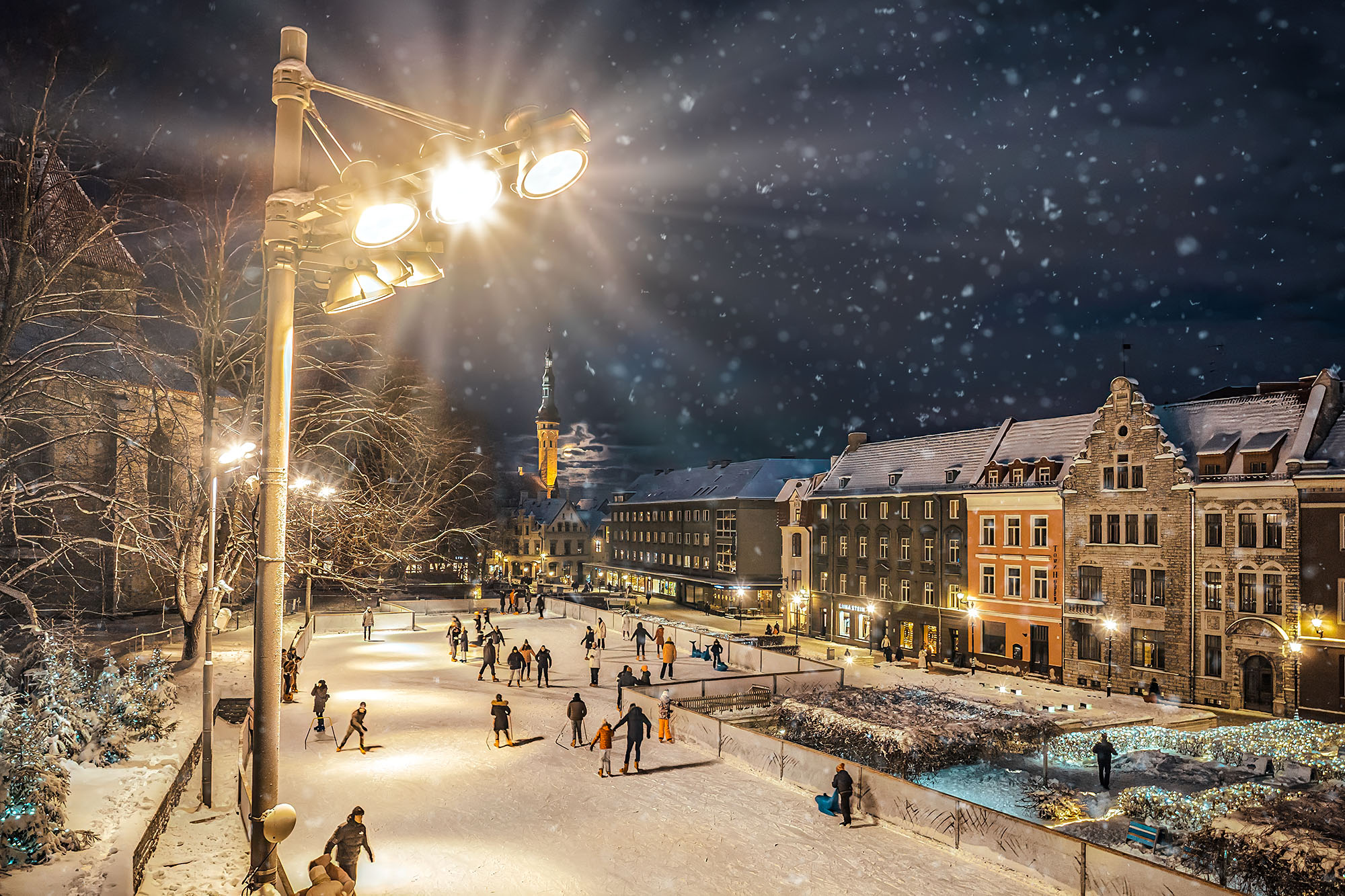 Ice Rink in Tallinn Old Town